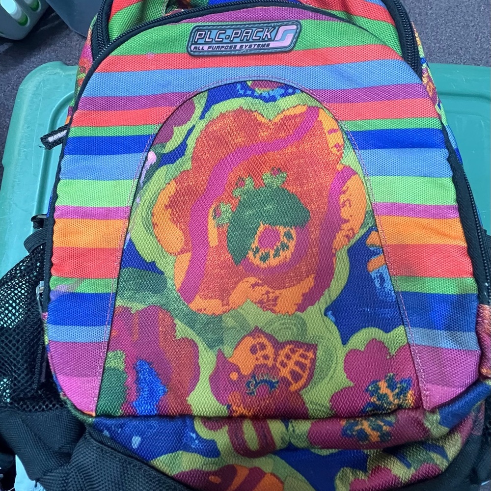 PLC-PACK Vibrant Floral Kids Backpack